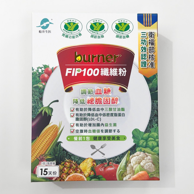 船井 國家級健康食品認證 食事纖纖 F.I.P. 100纖維粉 15天份, 15個, 【單盒】, 7g