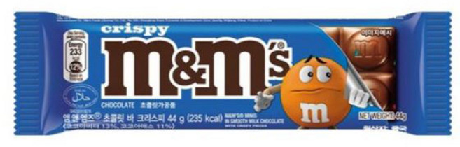 엠앤엠즈 초코바 블록 크리스피, 44g, 12개