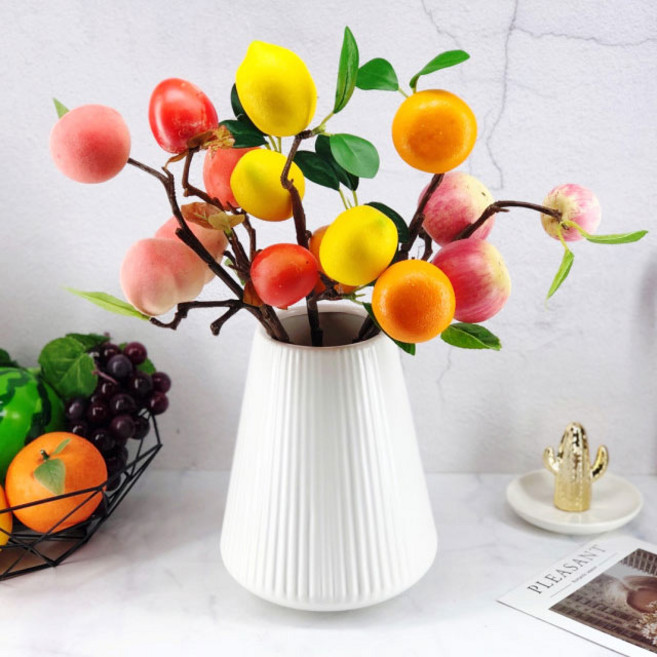 과일나무 조화 나무가지 장식 디스플레이 촬영 인테리어 소품 디자인 아이디어 상품, 감