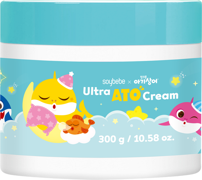 소이베베 울트라 아토 크림 300g (핑크퐁) 유아 신생아 고보습 아기 크림 태열 침독 어린이, 1개