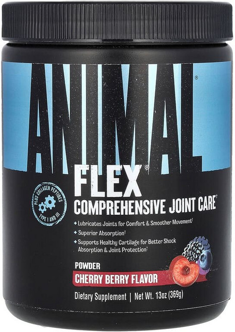 애니멀 플렉스 파우더 가루 분말 체리 베리 13온스 369g Animal Flex Powder Cherry Berry 13oz