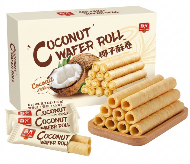 코코넛 크리스피 롤 개별포장, 150g, 1개