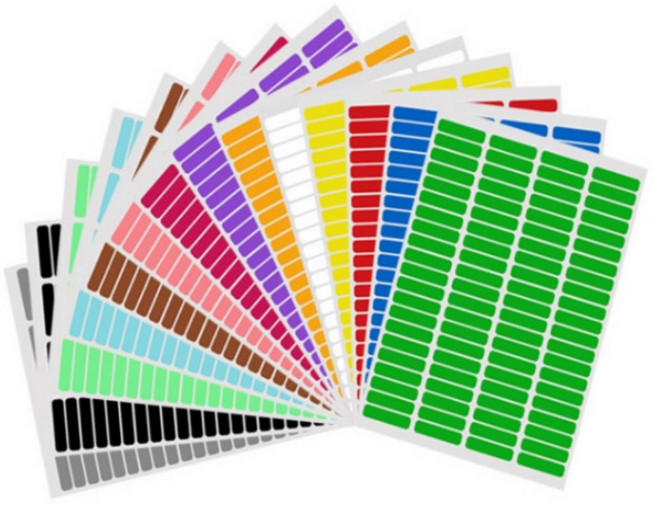 케이블 네임택그 네임택 랜선 정리 방수 라벨 스티커 색상선택, D레드