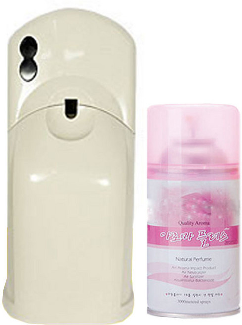 자동 분사기 + 캔방향제 세트 화장실 방향제 자동 분사기 타이머 업소용 공중화장실, (E)캔분사기+캔방향제 (1개), 1개