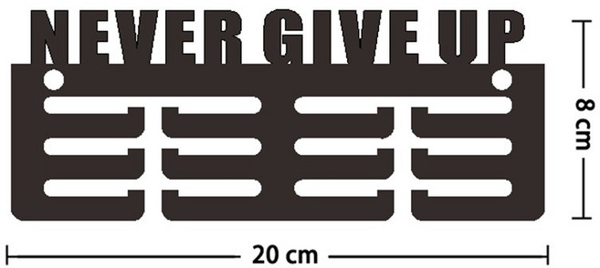 까마느 메달걸이 태권도 마라톤 메달 거치대 행거 정리 진열대 스포츠, NAVERGIVEUP, 1개