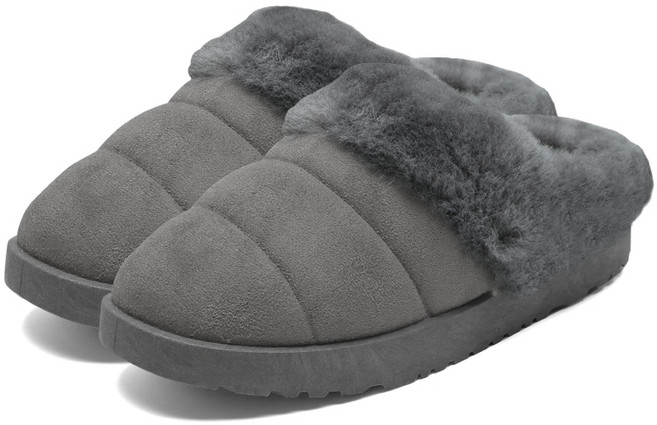 페이퍼플레인 남자 여자 겨울 방한화 실내화 털신 사무실 패딩 발편한 털슬리퍼 PP1591