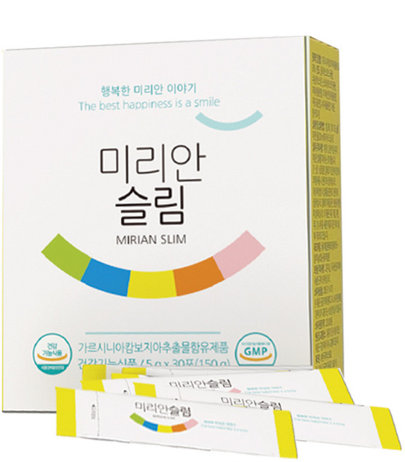 좋은효소 파비스 미리안슬림-체지방감소 가르시니아캄보지아추출물 건강기능식품 마테추출물 녹차추출분말 다이어트, 1박스, 150g