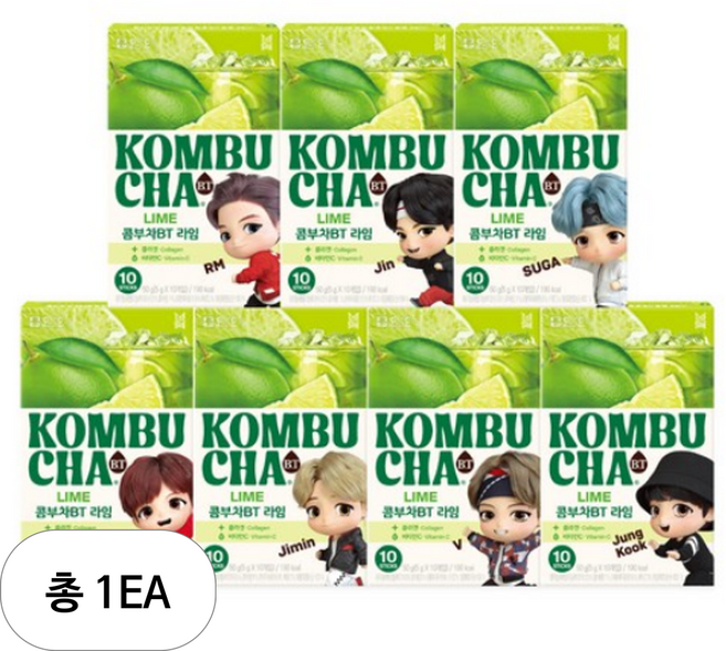 담터 콤부차 BT 라임, 5g, 10개입, 1개