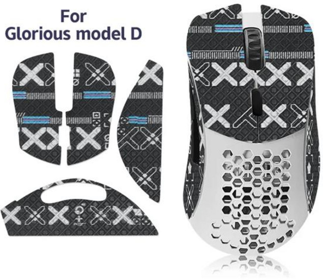 호환 마우스 그립 테이프 스케이트 수제 스티커 미끄럼 방지 도마뱀 빨아 땀 흡수 Glorous Model DModel O 무선 DIY 마우스 그립 테이프, 1개, 1) A1