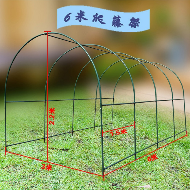 비닐하우스 파이프 조립식 강철 다육이 자재 하우스 상품 미니온실 높이2m 3x6x2m, 11 가로 6x세로 3x높이 2.2미터, 1개