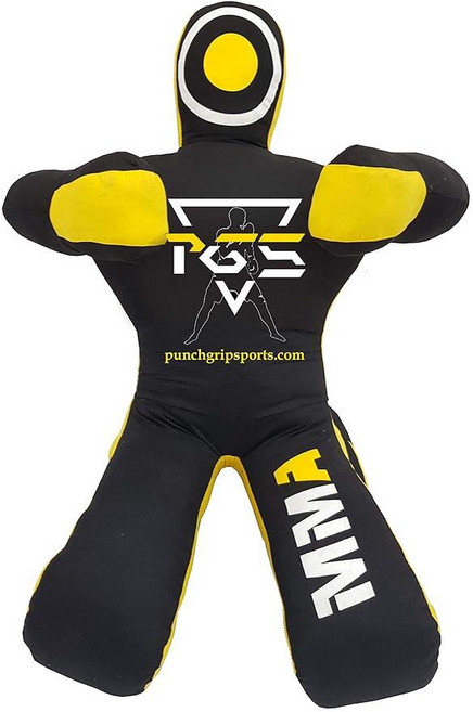 PGS MMA Brazilian JIU Jitsu Wrestling Dummy for Grappling Submission Mixed Martial Arts MMA Traini, PGS MMA Brazilian JIU Jitsu Wr, Black Yellow