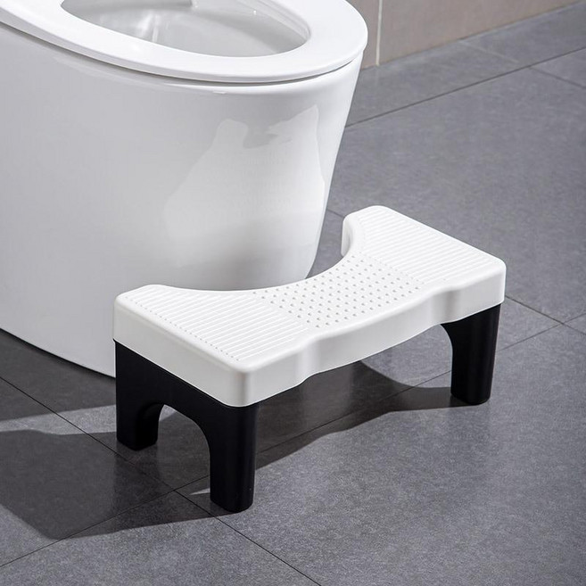馬桶凳蹲便神器 家用衛生間增高洗手墊腳凳子浴室防滑 兒童踩腳凳, 踩腳凳白+黑腳,散裝