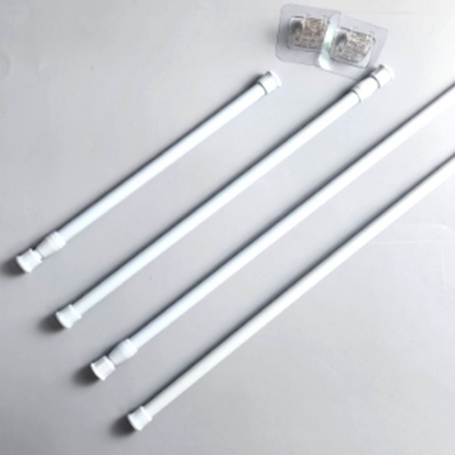 커튼봉 스텐압축봉 옷장용 걸이봉 u소켓 포함, 30~50cm, 30~50cm, 1개