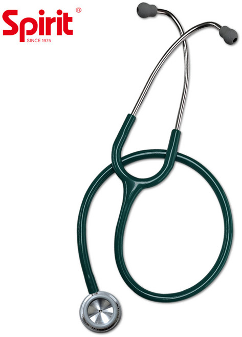 스피릿 의사용 청진기 CK-S601PF 양면형 의료기기, 다크 그린, 1개