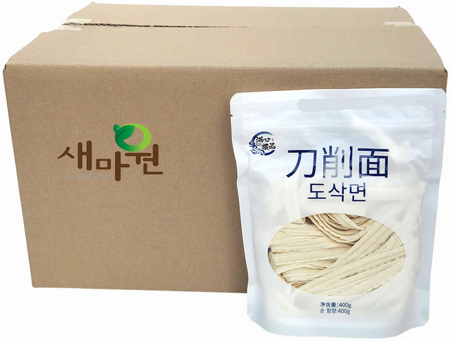 새마원 도삭면 400g 중화면 중국 생면 수제 칼국수면, 20개