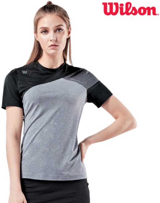 윌슨 여성 라운드 반팔티셔츠 5256 그레이 단체복
