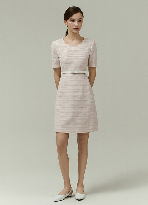 잇미샤 잇미샤 벨티드 미니 원피스 (ITP4WOP660)_DG_DG