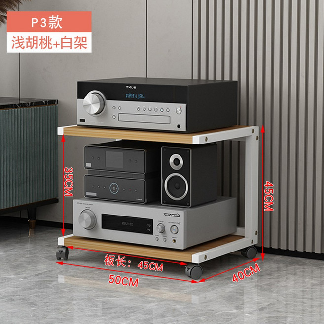 모던 오디오 수납 장식장 이동식 3단 블랙 LP보관함 진열대 스피커 B60 그레이, P3타입 화이트랙 라이트호두