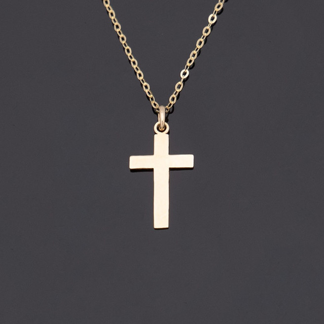 루키스톤 18k 케트 십자가목걸이 18k목걸이