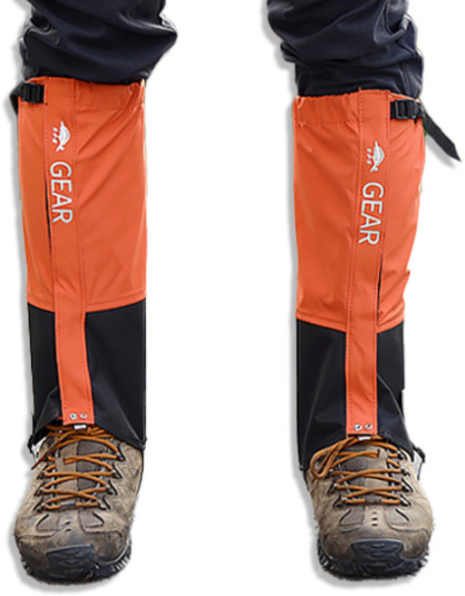 고아웃타운 방수 등산 스패츠 남녀 공용, 기모용 오렌지