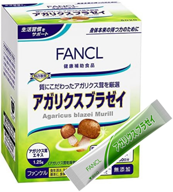 일본 아가리쿠스 키노코 버섯 분말 2.5g 30개 1개월 분, 1개