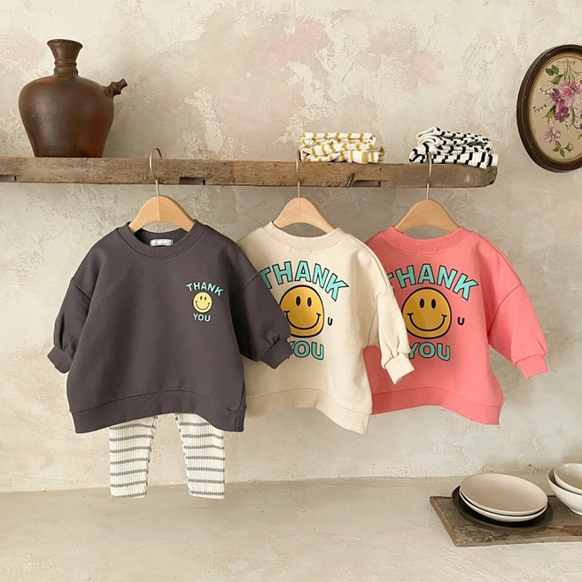 땡큐 스마일 아기옷 베베 레깅스세트