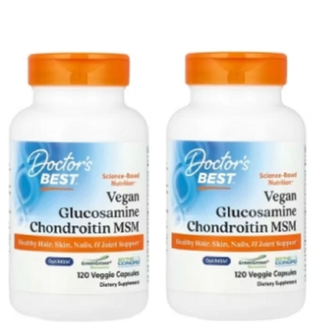 1+1 닥터스베스트 비건 글루코사민 콘드로이틴 MSM 베지 캡슐 120정 - 쿠팡
