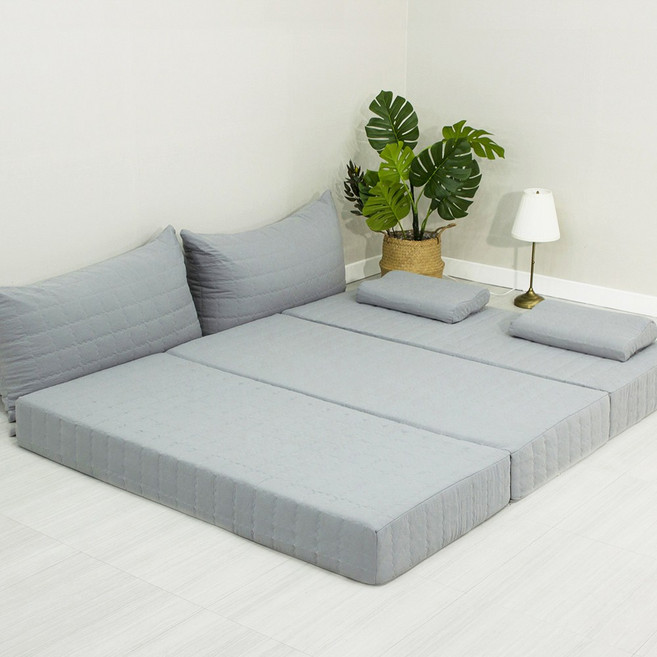 슬릭스 13cm 고밀도 메모리폼 3단 접이식 토퍼 매트리스