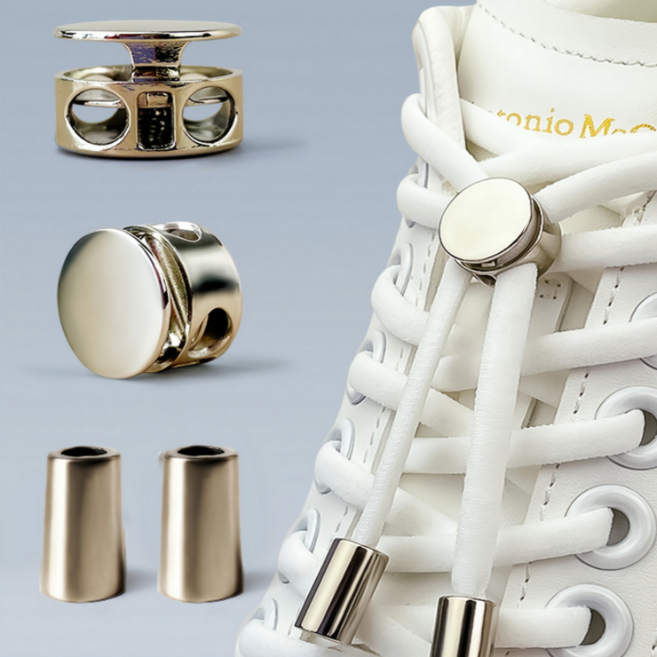 신축성 있는 무매듭 캡슐 버클 신발끈