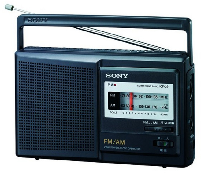 소니 휴대용 라디오 FMAM와이드 FM 대응 ICF-29