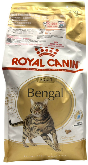 ROYAL CANIN Bengal 豹貓專用飼料, 2kg, 1包, 豹成貓