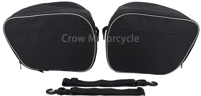 스즈키 GSX-S 1000 GT 플라스틱 사이드 파니에 케이스 용 내부 가방 오토바이 액세서리 1000GT, Black