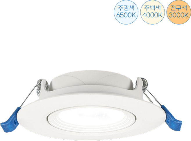 비츠온 LED 다운라이트 3인치 3.5인치 5W 7W 9W COB 스팟조명 집중형 회전형 조명, 02.3인치 7W, B.주백색(4000K), 1개, 주백