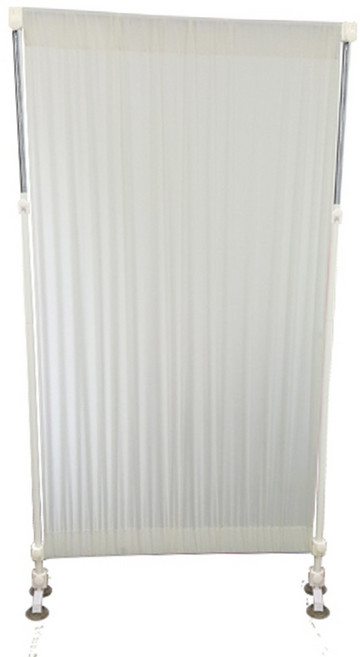 隔間王 巴塞隆納伸縮屏風 AZ70 高度寬度可調式隔間屏風, 白, 1個