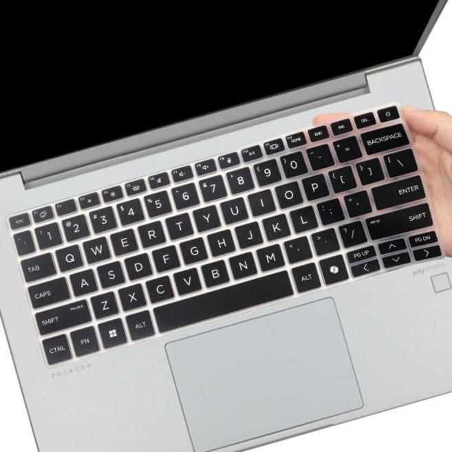 HP ProBook 440 G11 14인치 노트북 및 445 액세서리 키보드 보호 커버 스킨ProBook G10G9G8G7G6G5에 맞지 않음블랙, Black