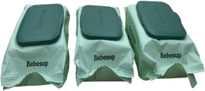 몽글몽글마켓 베베숲 네추럴 휴대용 캡형 물티슈 24매 x 3입, 3개, 24매입, 80g