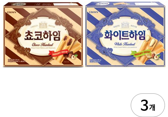 크라운 화이트하임 284g + 쵸코하임 284g, 3세트