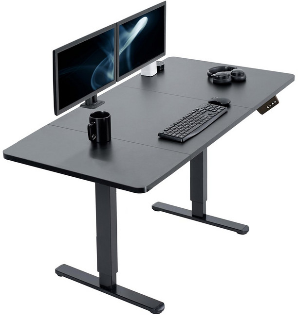 모터 전동 높이조절 Arm 사무실에 데스크 경추와 학습은 컴퓨터 책상 가정 Stand 연구 스마트 하며 보호 Monitor, Bla 140x60cm