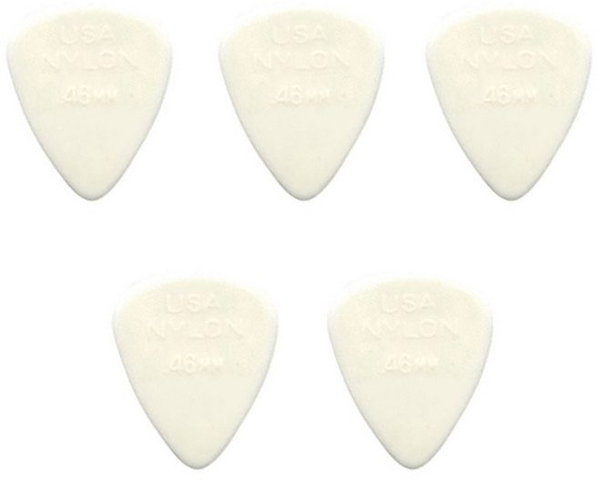 던롭 나일론 기타피크 0.46mm 5개, 1세트