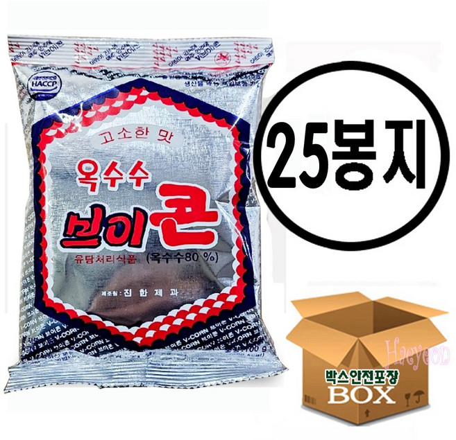 진한 옥수수 브이콘, 25개, 100g