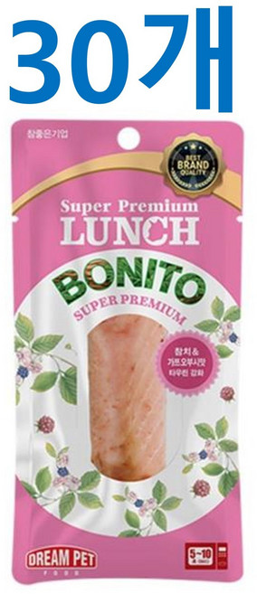 드림펫푸드런치 보니또, 가쯔오부시맛, 20g, 30개