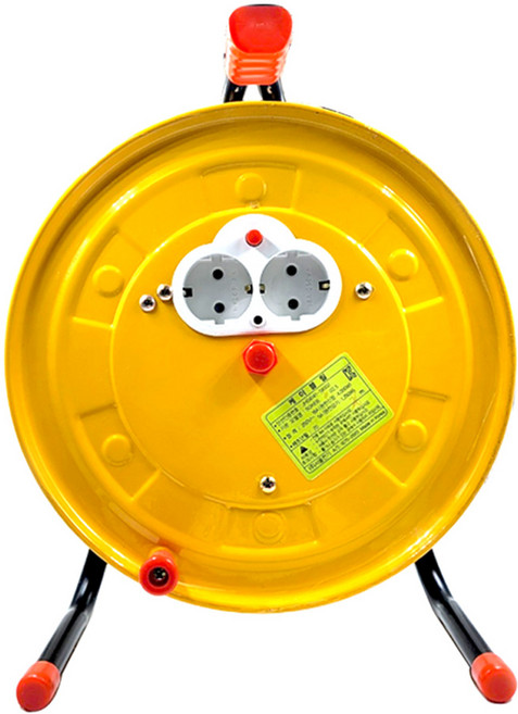 국산 전기릴선 전선릴 캠핑릴 전기작업선 1.5SQ, 18m, 황색, 1개