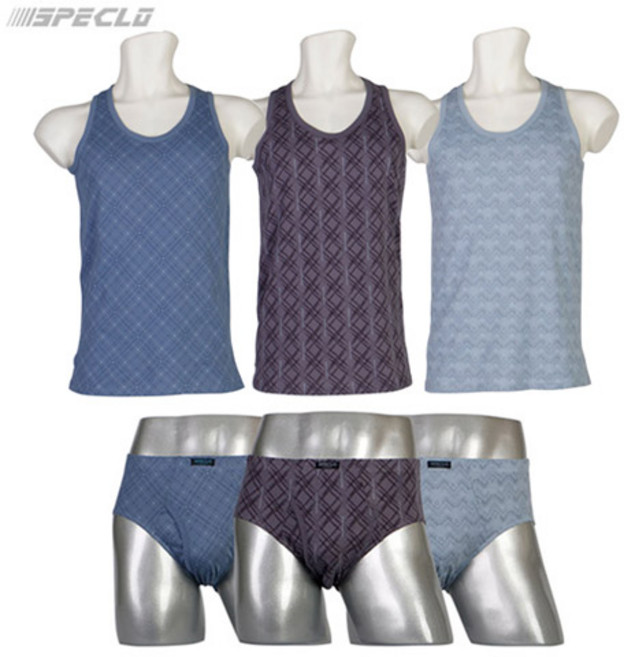 [스페클로] 남성 바운스 런닝 삼각팬티 세트 (3매입)