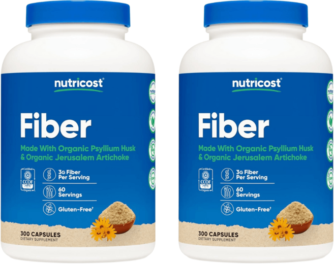 뉴트리코스트 화이바 차전자피 식이섬유 300캡슐 2개, 300정