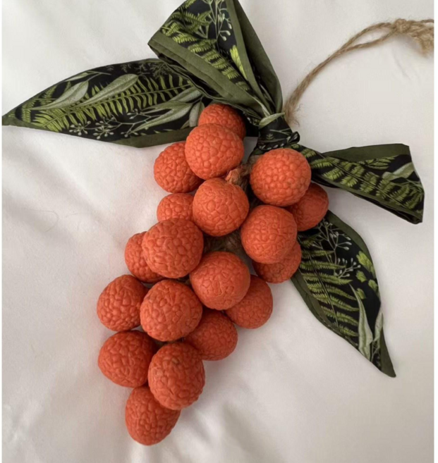 시앤케이 리얼리치 모양 수제 장식용 비누 인테리어 소품 리치모양 숍 선물세트, 1박스, 레드