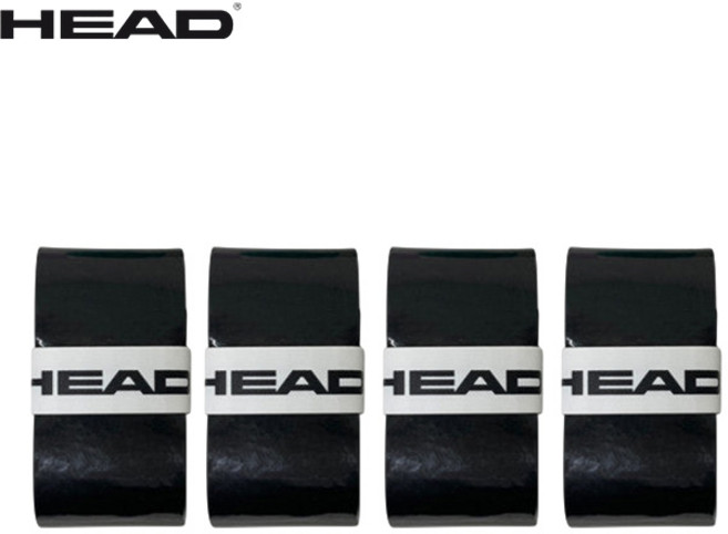 헤드 프라임 투어 오버그립 4개입 285651 테니스 배드민턴 스쿼시 그립, 블랙, 1개