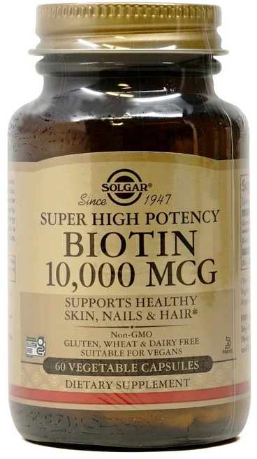 솔가 비오틴 10 000mcg 베지터블 캡슐, 60정, 1개 - 쿠팡