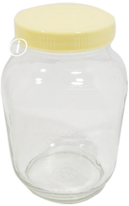 아트웨어 유리 꿀병 유리병 용기 밀폐 다용도 보관 주방, 1.2kg, 1개