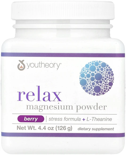 유씨어리 릴랙스 마그네슘 분말 베리 126g 4.4oz, 124g, 1개 - 쿠팡