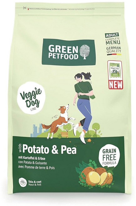 Green Petfood 德國綠自然 機能素食 無穀低敏成犬飼料, 3kg, 1包, 馬鈴薯